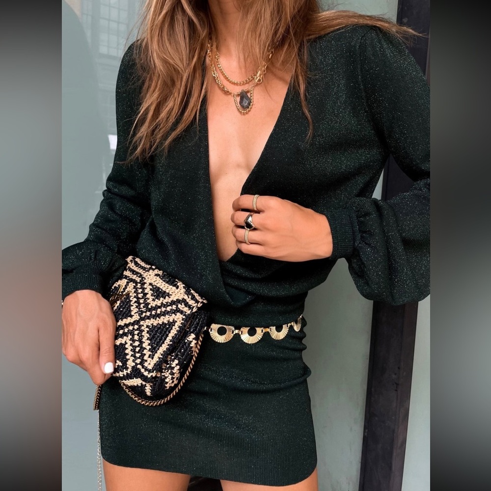 COPY - Emerald Green Shimmer Dress NWT